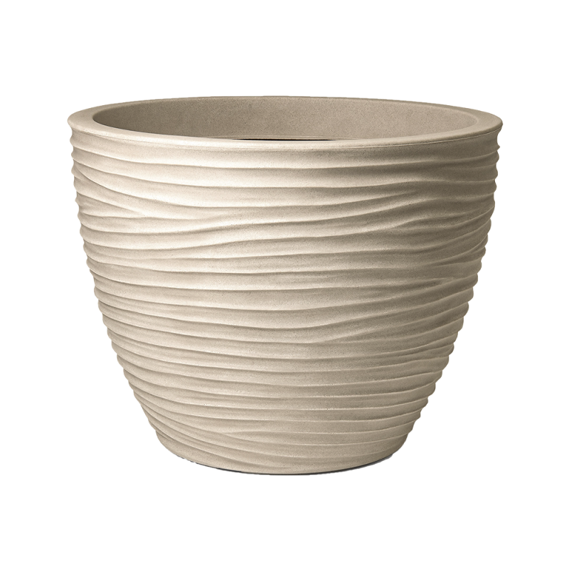 Doniczka okrągła SAND 50x38cm/48l 07218 beżowy