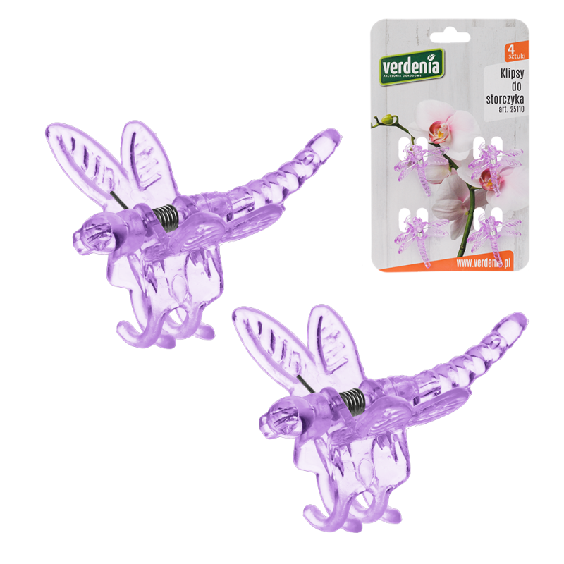 Klipsy do storczyka 4 sztuki 25110 fioletowy !