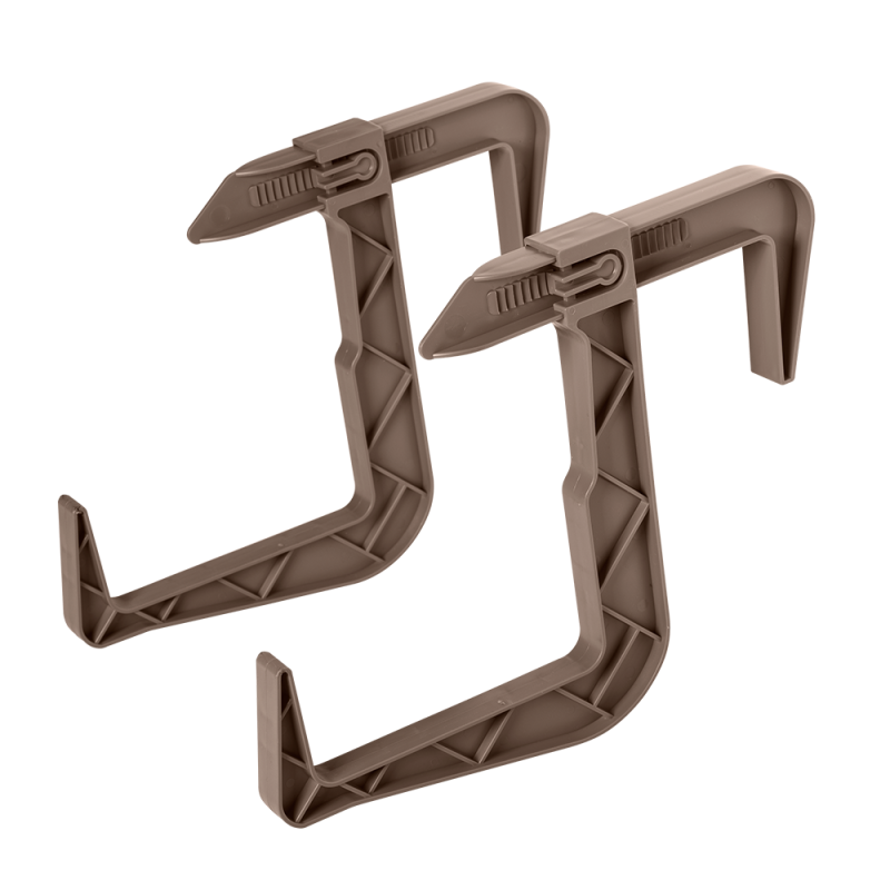 Komplet uchwytów do doniczki balkonowej 2 sztuki 23834 beżowy