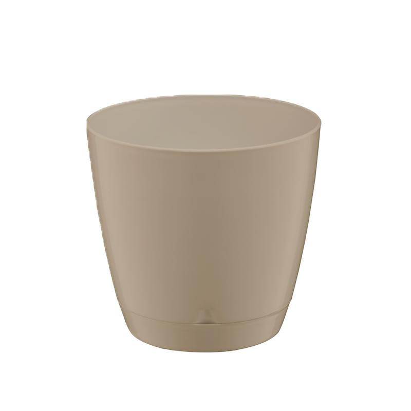 Doniczka z podstawką BEGONIA 4 22cm 26257 beżowy