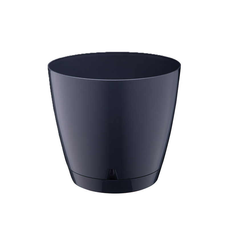 Doniczka z podstawką BEGONIA 1 12cm 26141 antracyt