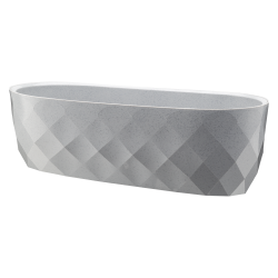 Osłonka owalna KARO 47cm 29382 szary !