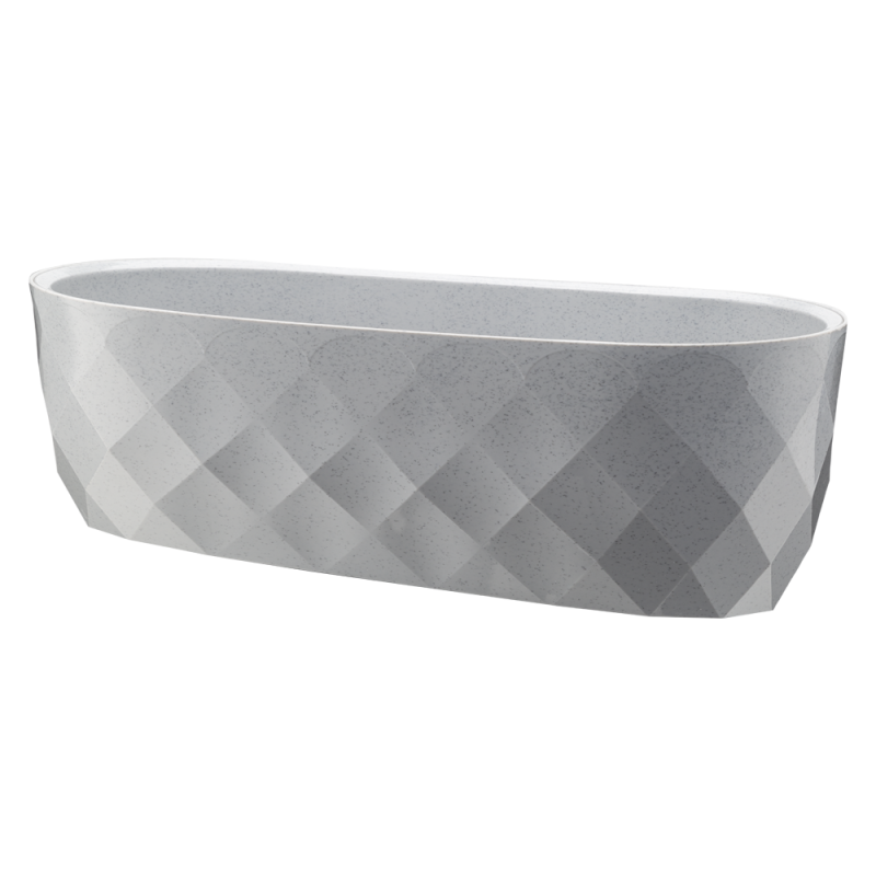 Osłonka owalna KARO 47cm 29382 szary !