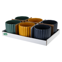 Osłonka ceramiczna KOLOR 12cm 26752 (tacka 6 sztuk) !