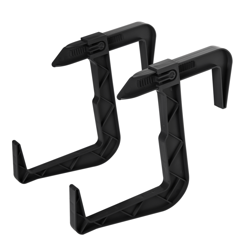 Komplet uchwytów do doniczki balkonowej 2 sztuki 23834 grafit/antracyt