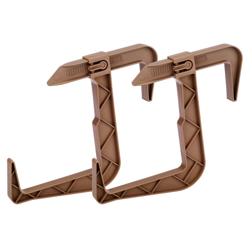 Komplet uchwytów do doniczki balkonowej RATTAN 2 sztuki 23837 karmel