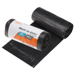 Worki na śmieci 20l 45x50cm 50szt HDPE 00701