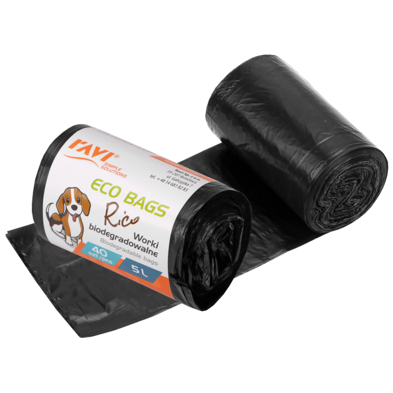 Worki biodegradowalne RICO, 5L 40 szt. 00768