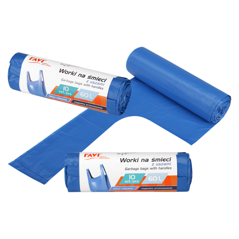Worki na śmieci z uszami 60/10 szt. 10712