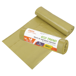 Worki Eco Trend 120L, 5 szt. plastik (żółte) 00742