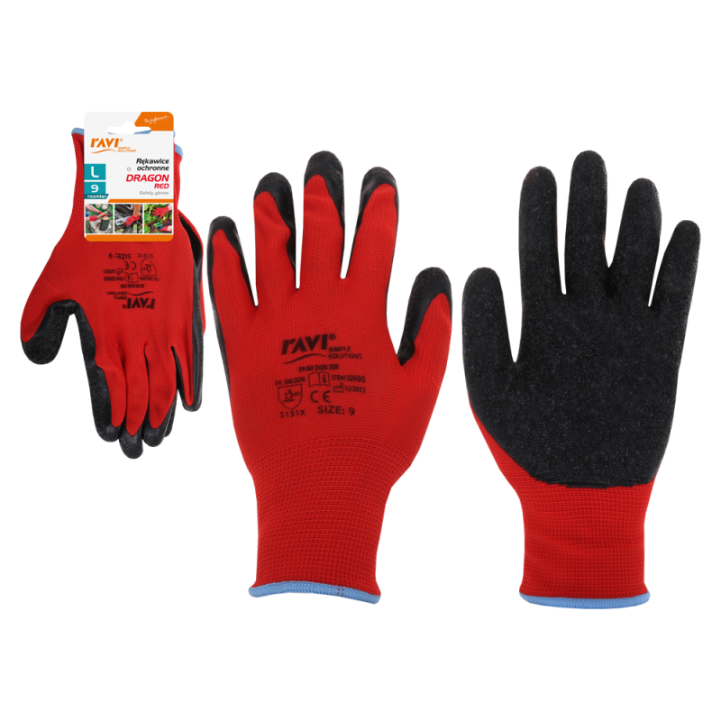 Rękawice ochronne Dragon-Red rozm.9-L 10900