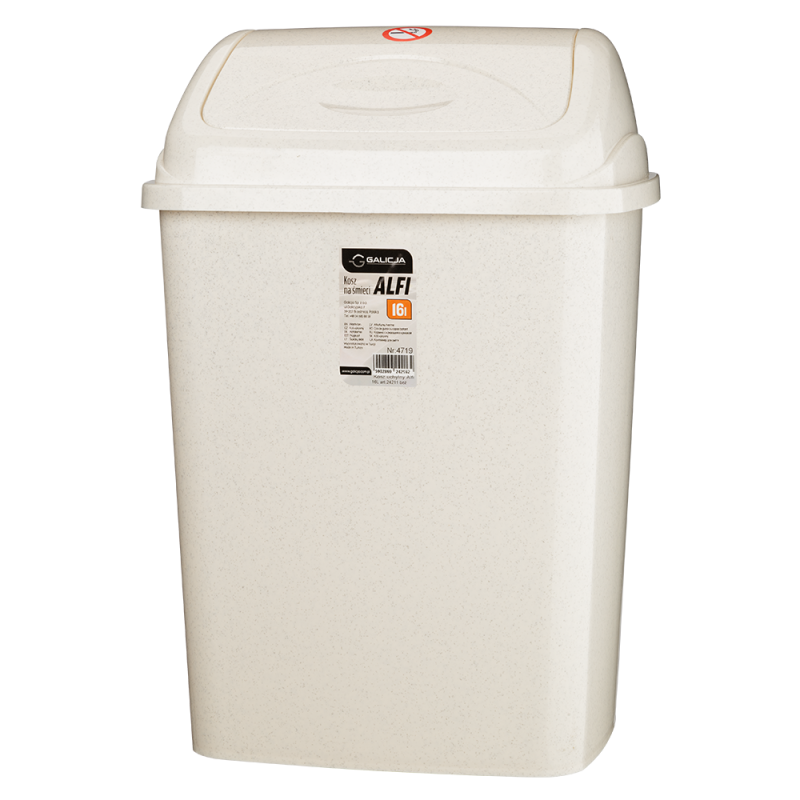 Kosz uchylny ALFI 16l 24211 beżowy 