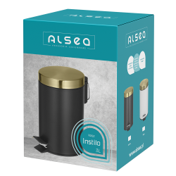 Kosz łazienkowy na śmieci okrągły INSTILO 3l 26800  biały