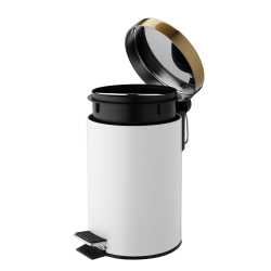 Kosz łazienkowy na śmieci okrągły INSTILO 3l 26800  biały