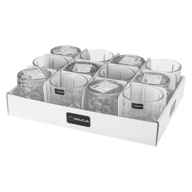 Szklanka CLEO 330ml 21214 (tacka 12 sztuk)