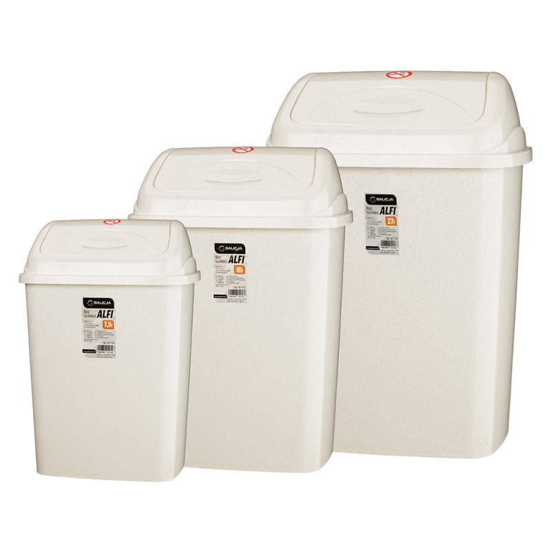 Kosz uchylny ALFI 27l 24212 beżowy 