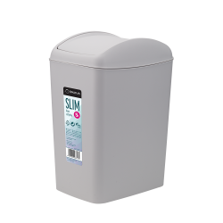 Kosz uchylny SLIM 5l 28315 szary