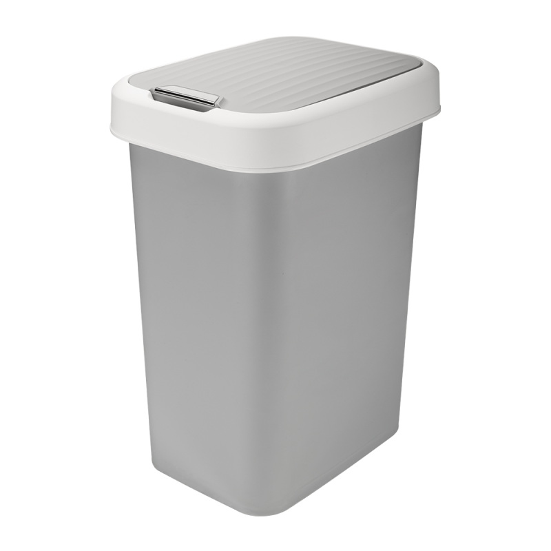 Kosz uchylny VALOR 25l 17439 szary jasny