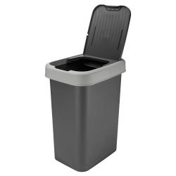Kosz uchylny VALOR 25l 17439 szary ciemny