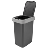 Kosz uchylny VALOR 25l 17439 szary ciemny