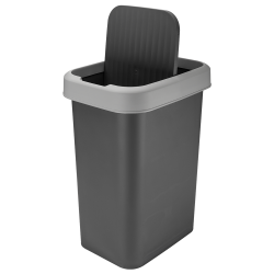 Kosz uchylny VALOR 25l 17439 szary ciemny