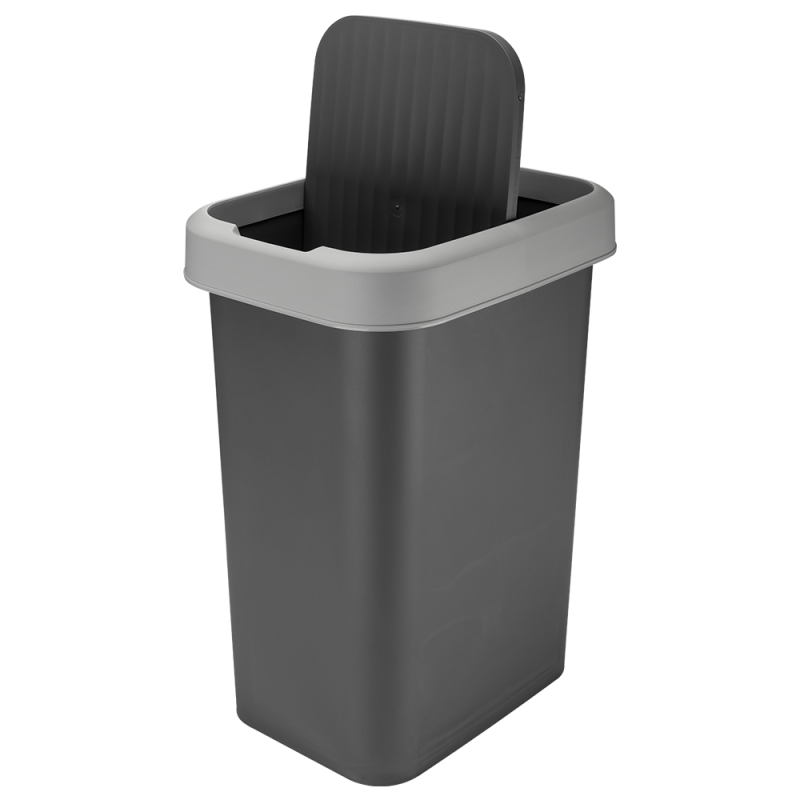 Kosz uchylny VALOR 25l 17439 szary ciemny