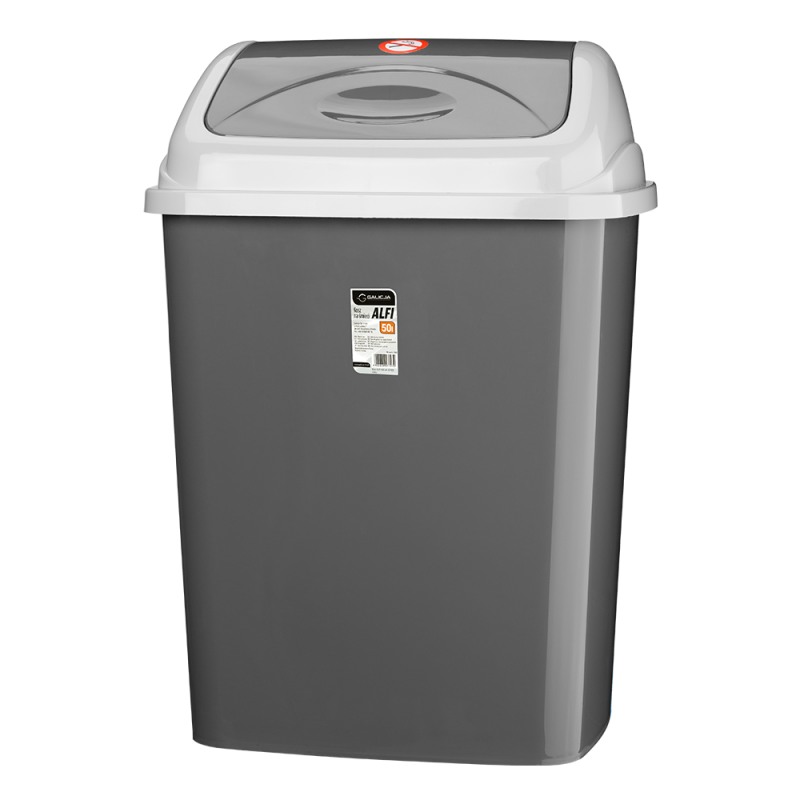 Kosz uchylny ALFI 50l 27725 szary 