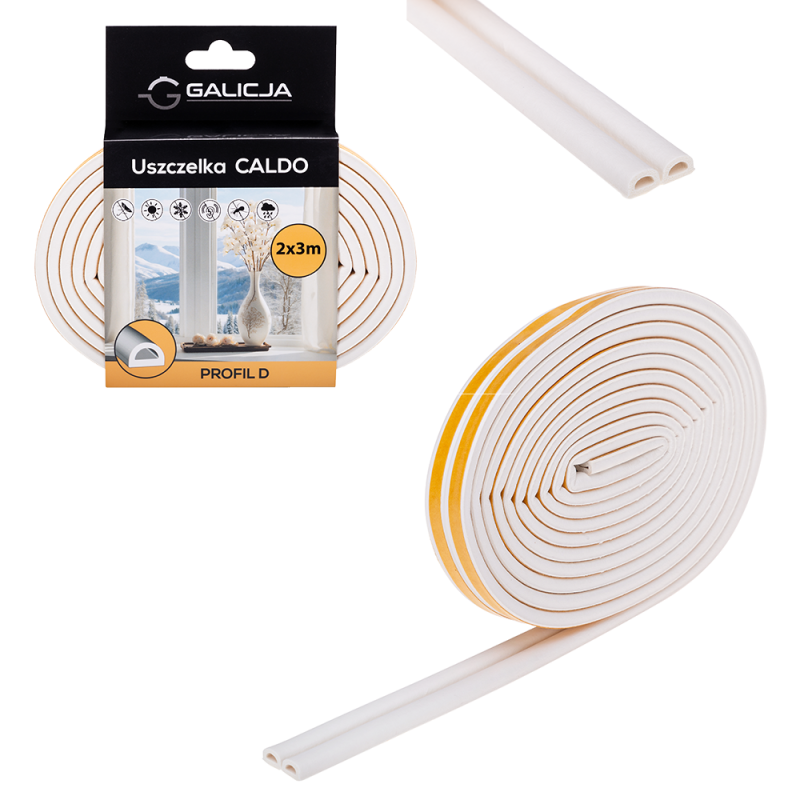 Uszczelka CALDO D 2x3m 17613 biały