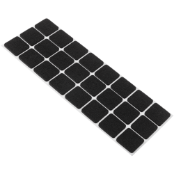 Podkładki filcowe kwadratowe 28x28mm 24 sztuki 29935 czarny