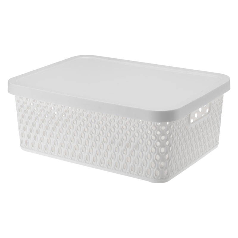 Koszyk z pokrywą ORION 12l 03074 biały