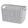 Koszyk prostokątny S WILLOW 1,5l 22784 szary jasny