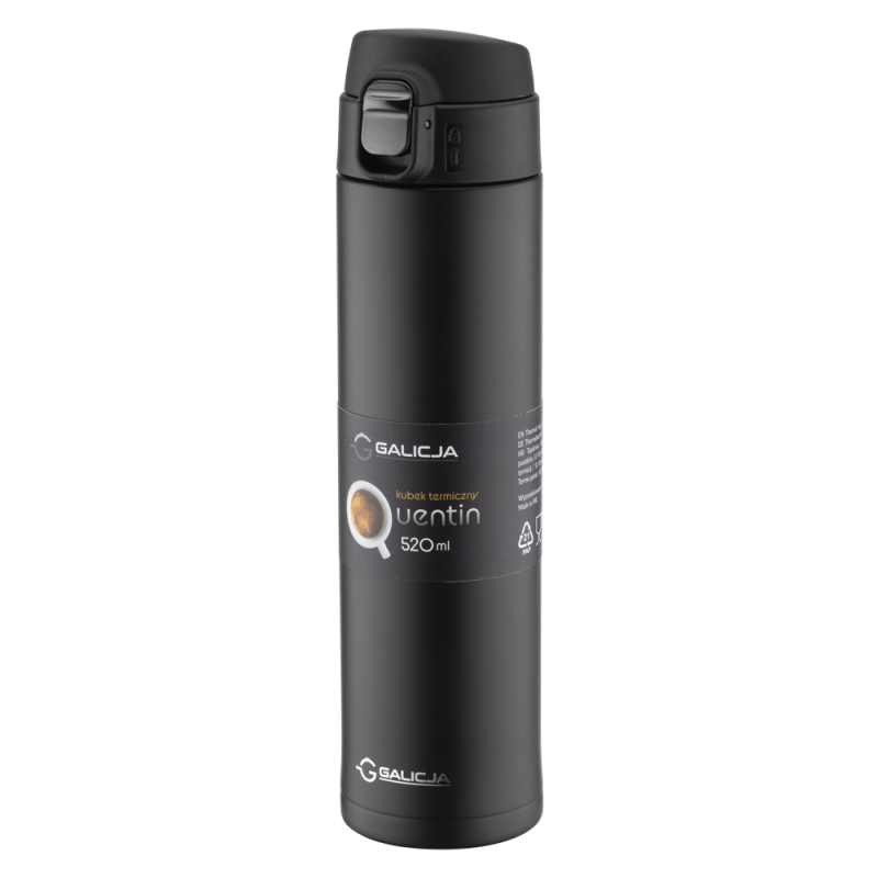Kubek termiczny QUENTIN 520ml 29001 czarny !