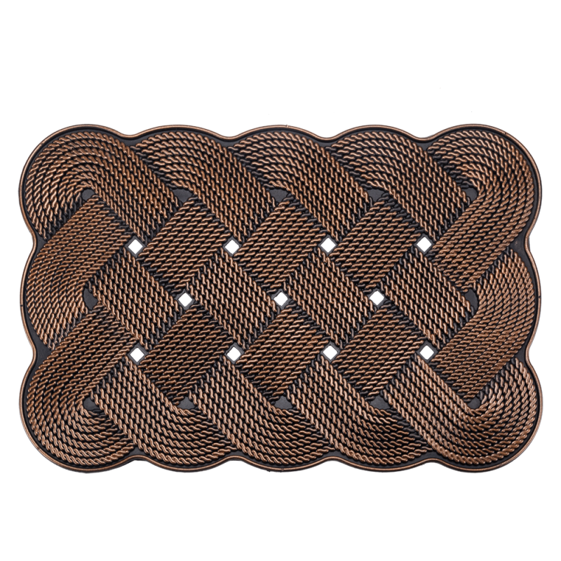 Wycieraczka gumowa TREVOR 60x40cm 28985 miedź 