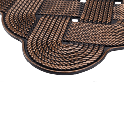 Wycieraczka gumowa TREVOR 60x40cm 28985 miedź 