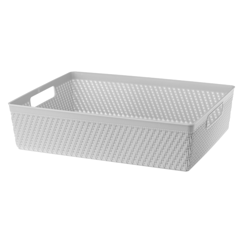 Koszyk LUIS 32,5x25x8,8cm 29653 szary jasny