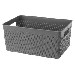 Koszyk LUIS 25,5x17x12cm 29656 szary ciemny