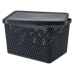 Koszyk z pokrywą ORION 18l 03104 szary