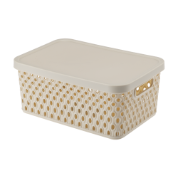 Koszyk z pokrywą ORION 4,5l 03043 beżowy