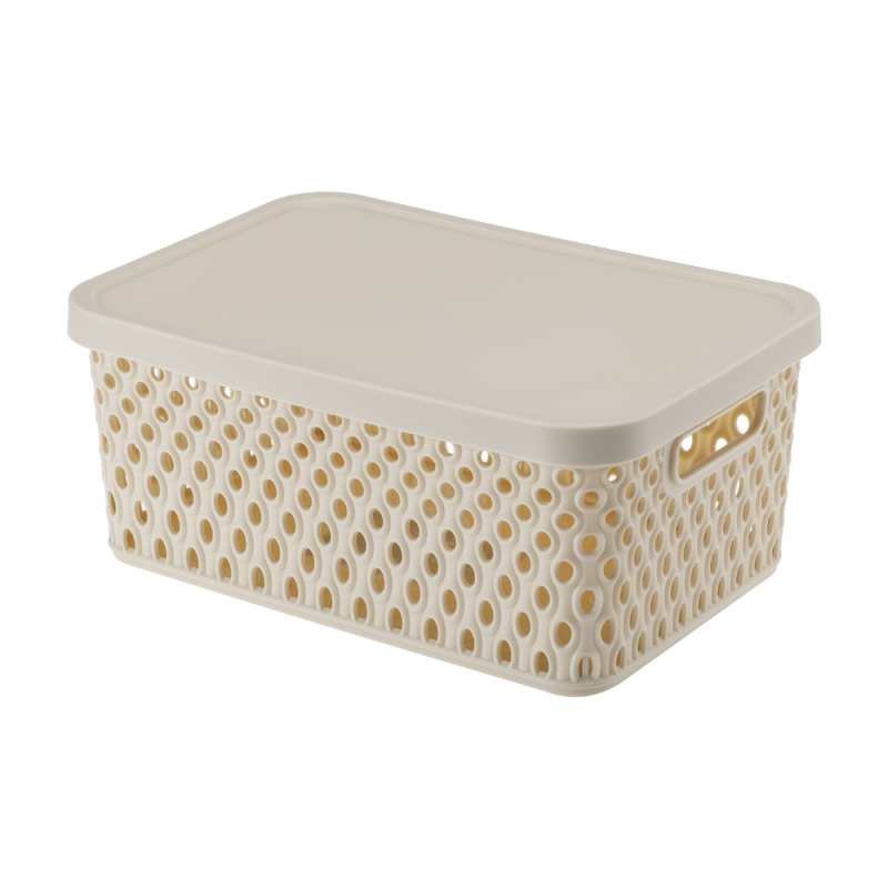 Koszyk z pokrywą ORION 4,5l 03043 beżowy