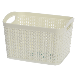 Koszyk prostokątny S WILLOW 1,5l 22784 biały