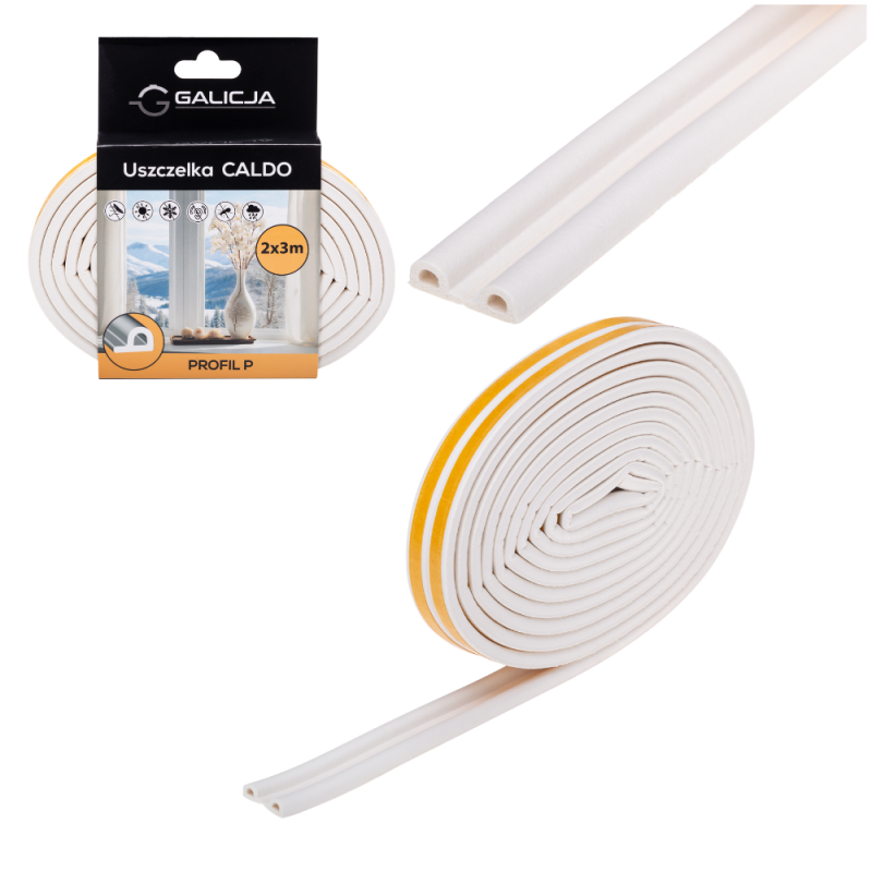 Uszczelka CALDO P 2x3m 17637 biały