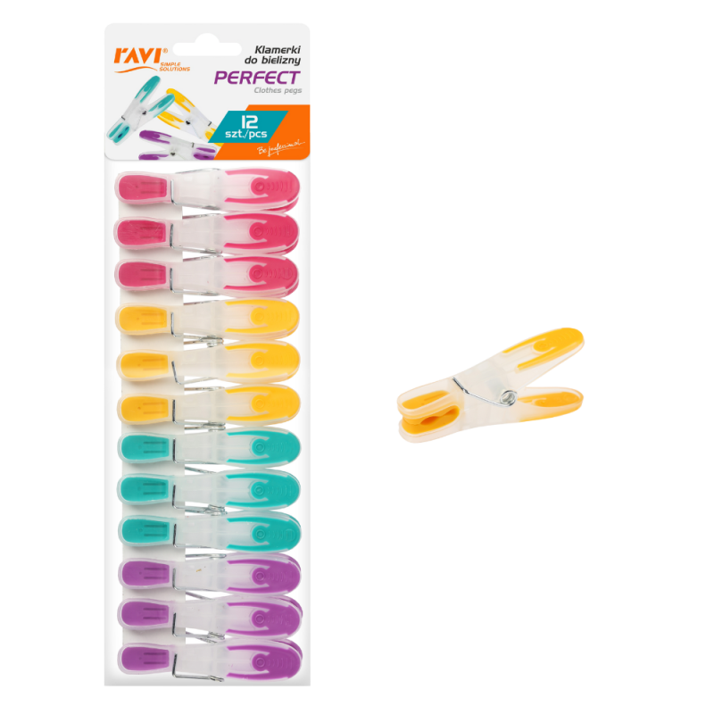 Klamerki do bielizny PERFECT 12szt. 01023