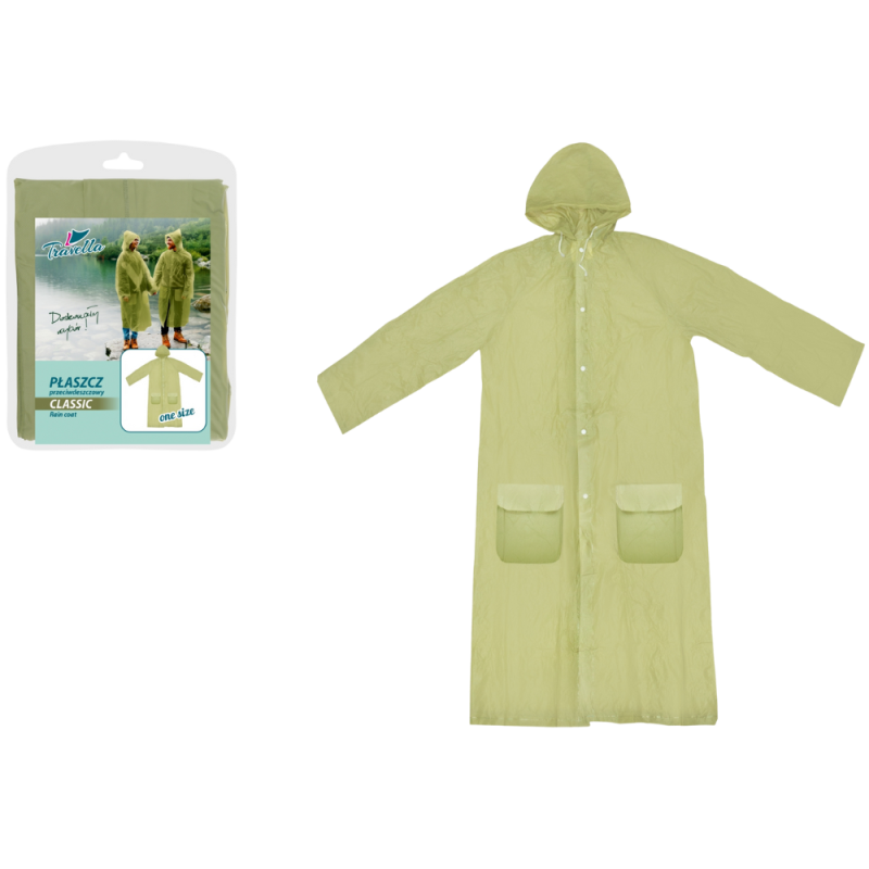 Płaszcz przeciwdeszczowy dla dorosłych CLASSIC 00769 oliwkowy
