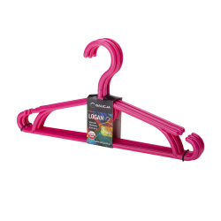 Komplet wieszaków obrotowych dziecięcych LOGAN 5 sztuk 23201 różowy