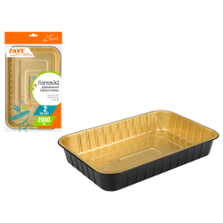 NJ Foremki aluminiowe lakierowane 2000 ml  2 szt.  00198