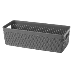 Koszyk LUIS 24x10,4x7,2cm 29647 szary ciemny