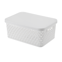 Koszyk z pokrywą ORION 4,5l 03043 biały