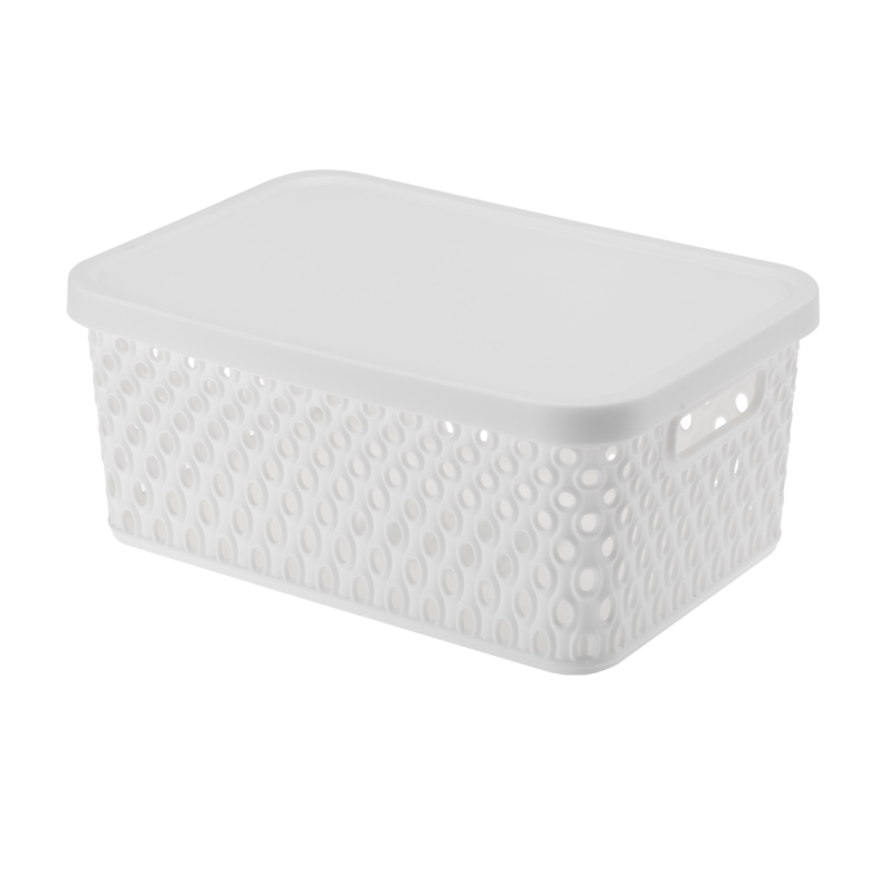 Koszyk z pokrywą ORION 4,5l 03043 biały