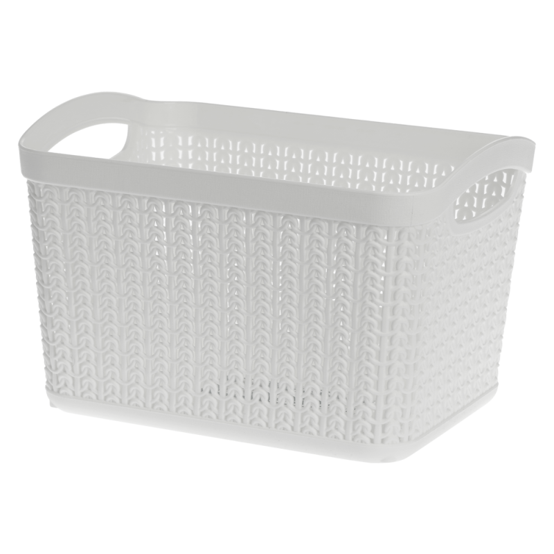 Koszyk prostokątny M WILLOW 3,3l 22789 biały