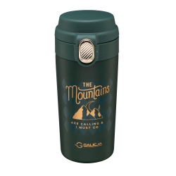 Kubek termiczny MOUNTAINS 350ml 23089 zielony !